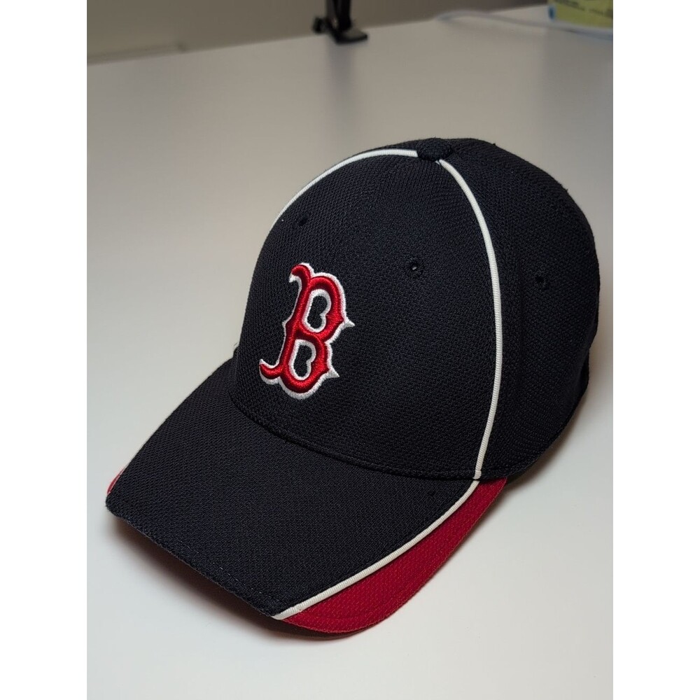 New Era Black and Red Youth 39THIRTY Boston Red Sox Baseball Cap